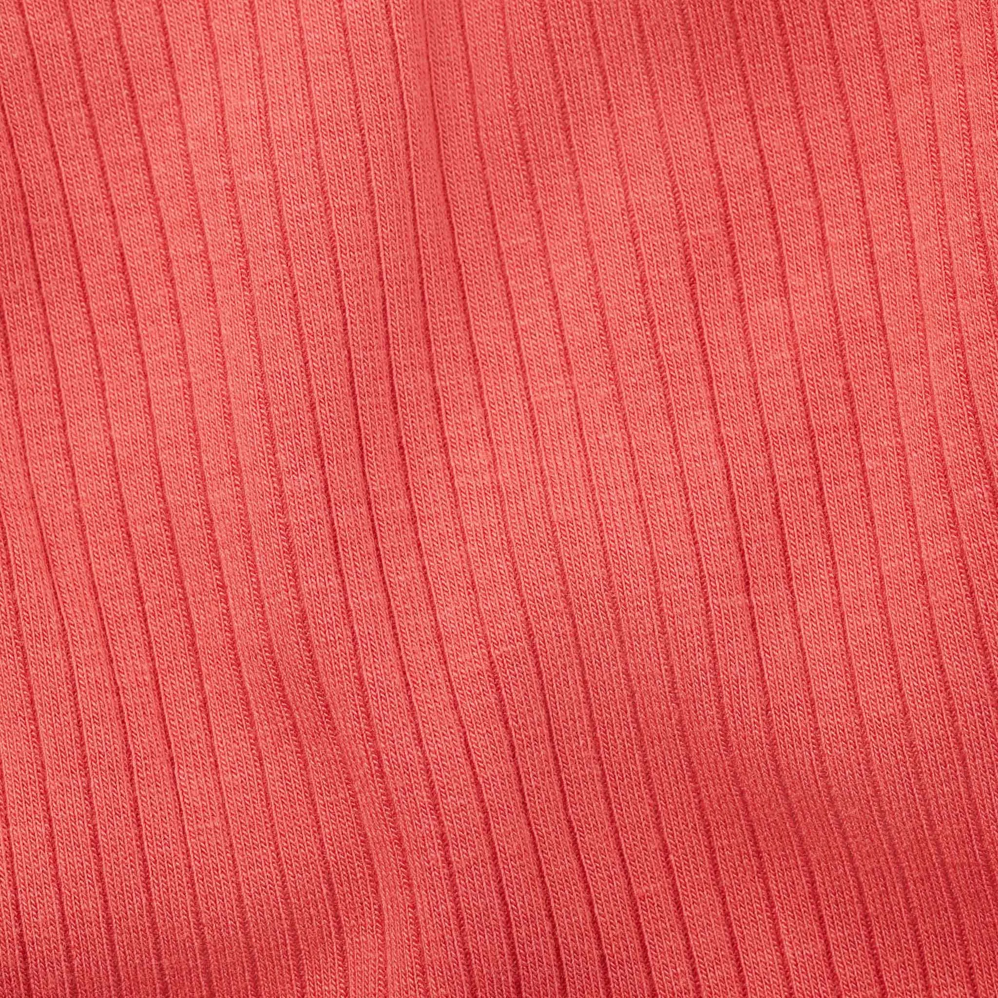 Coral Ribbed Leggings