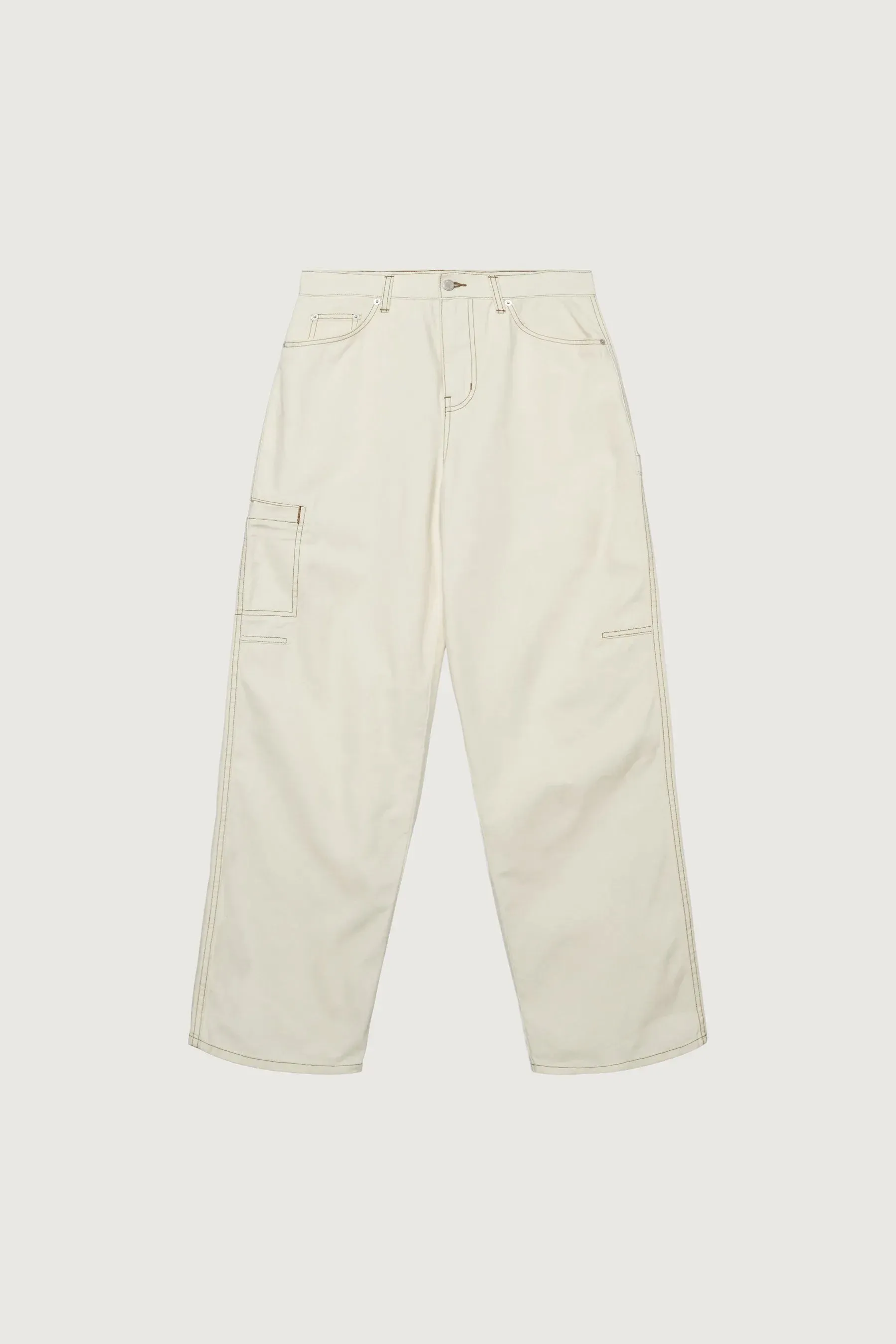 COTTON-TWILL STRAIGHT LEG CARGO PANT