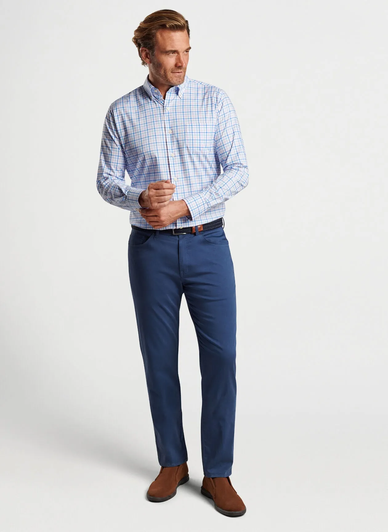 Cutler Cotton-Stretch Sport Shirt