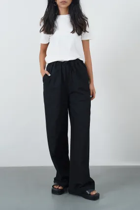 DRAWSTRING WIDE-LEG PANTS