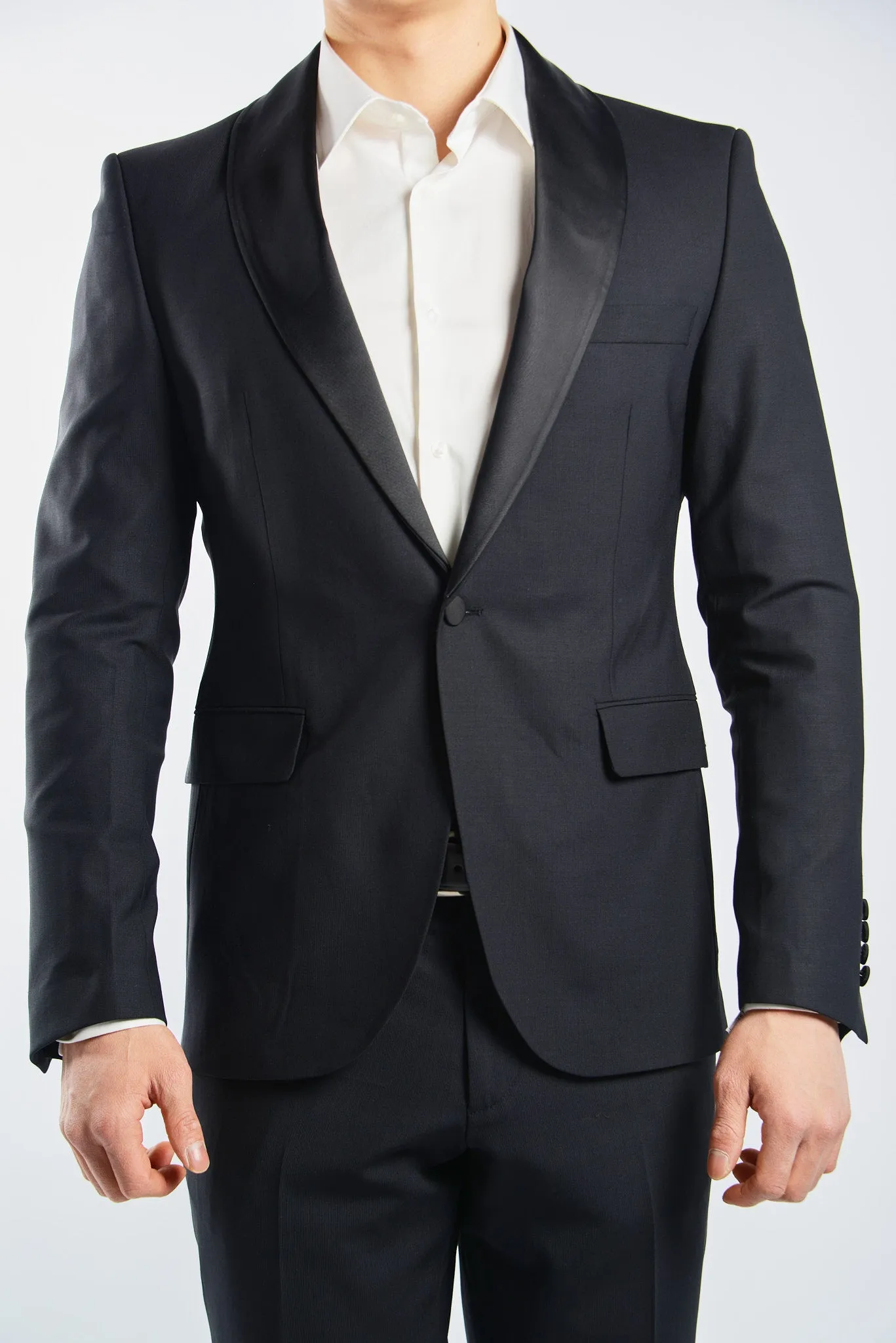 Euro Solid Tuxedo Pant