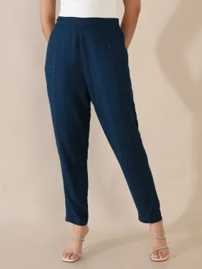 Eva Navy Tapered Pant