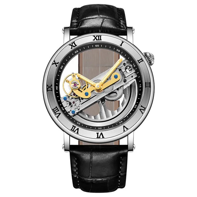 FORSINING Skeleton Automatic Sport Watch