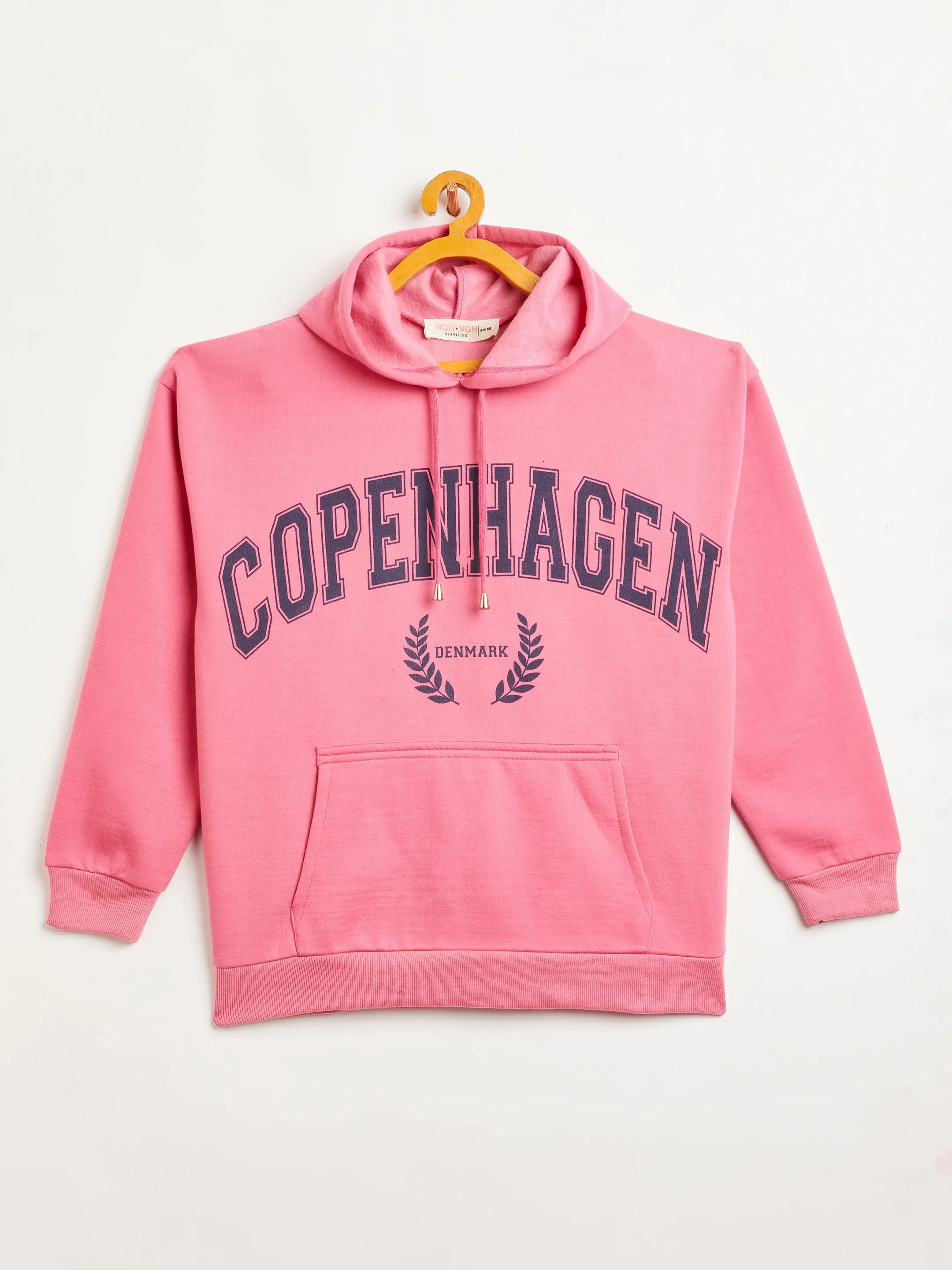 Girls Pink COPENHAGEN Oversized Sweatshirt With Track Pants