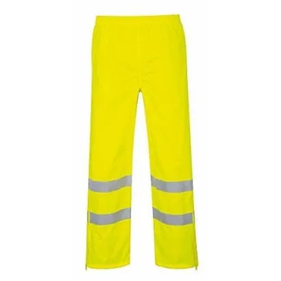 Hi Vis Breathable Waterproof Over Trousers  - Portwest S487