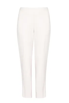 Ivory Narrow Tuxedo Trousers - Phoebe