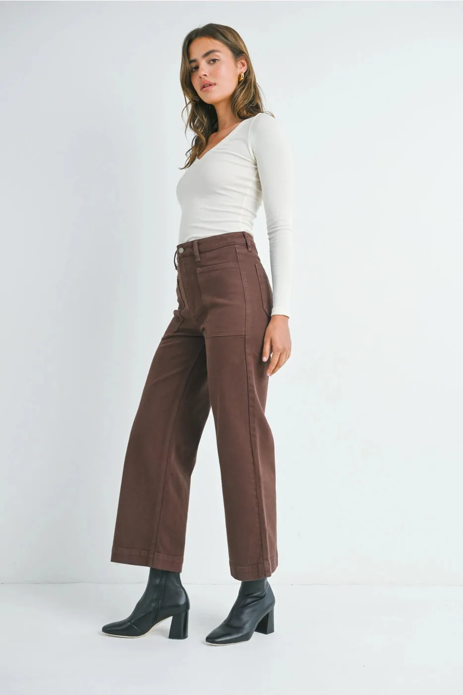 Just Black Denim - Utility Pant | Coffee Bean