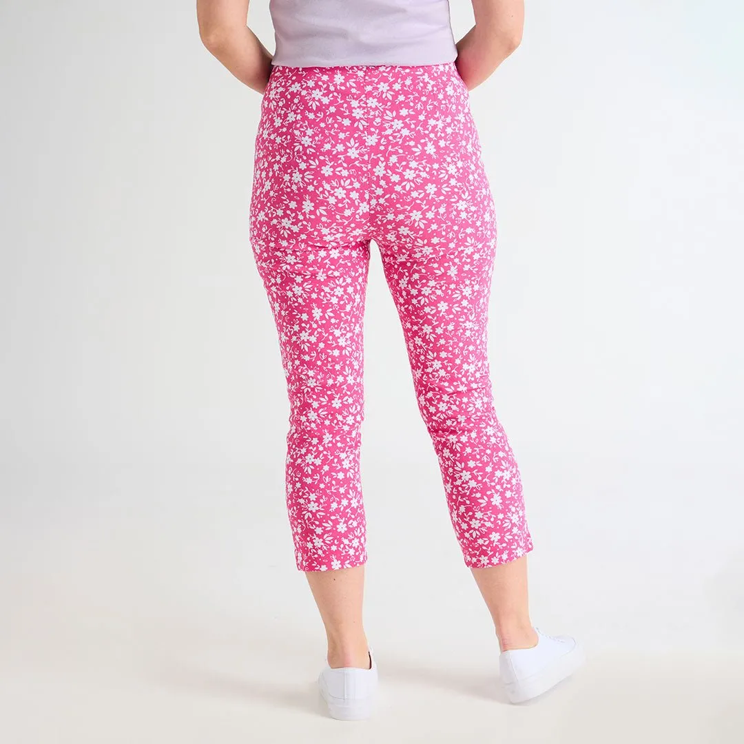 Ladies Printed Bengaline Trousers