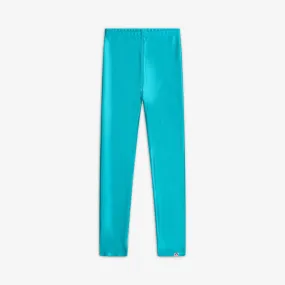 Leggings | Metallic Aqua