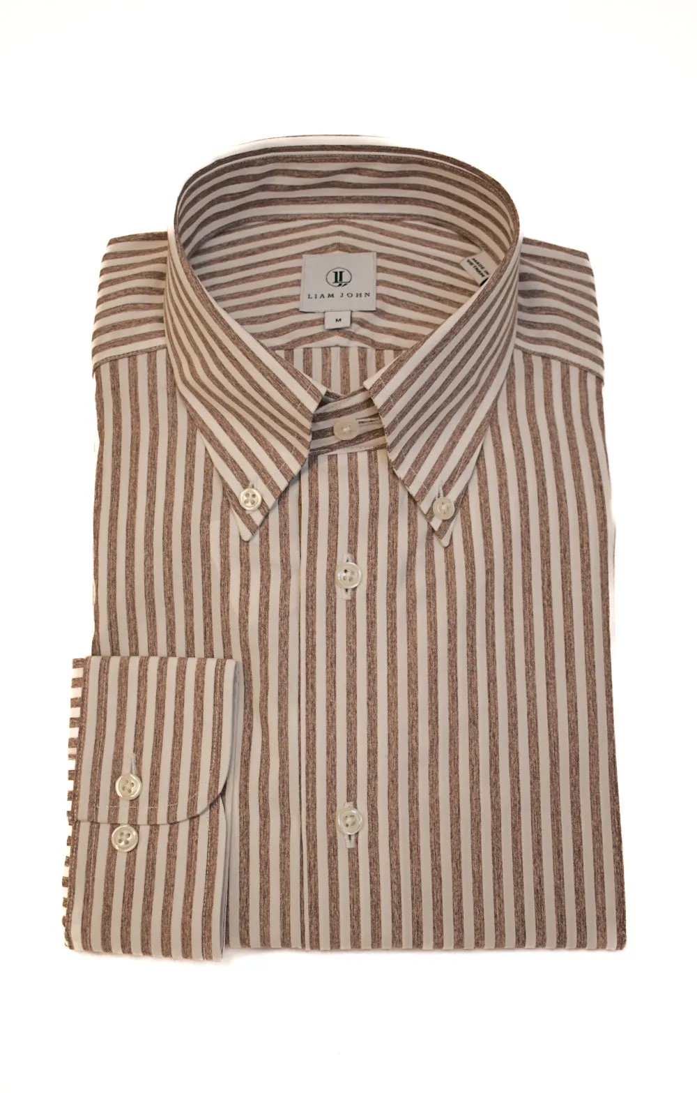 Mens Premium Stripe Sport Shirt - Liam John Brown