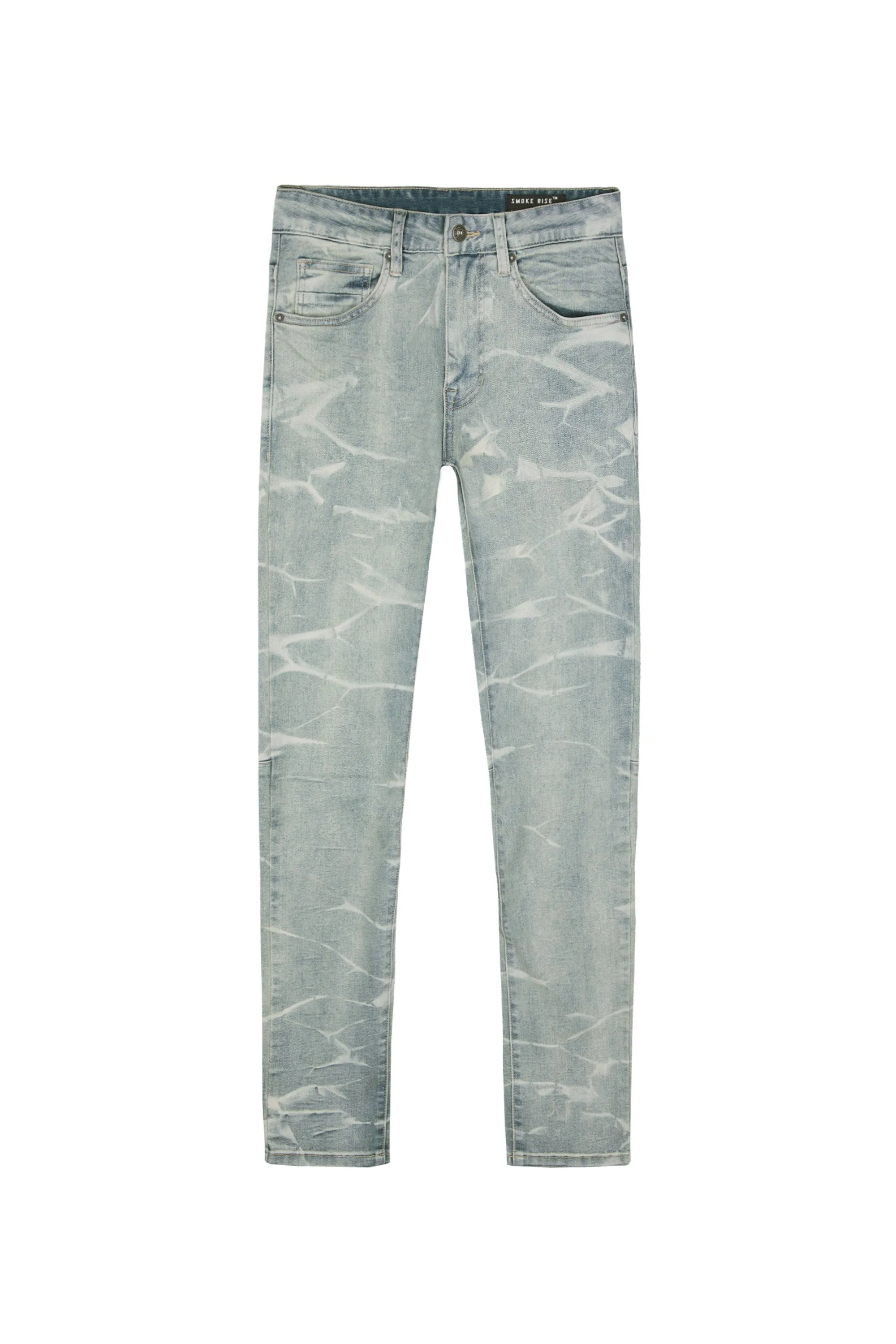 Lightning Effect Jeans - Industrial Blue