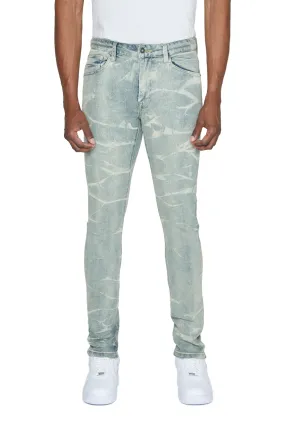 Lightning Effect Jeans - Industrial Blue