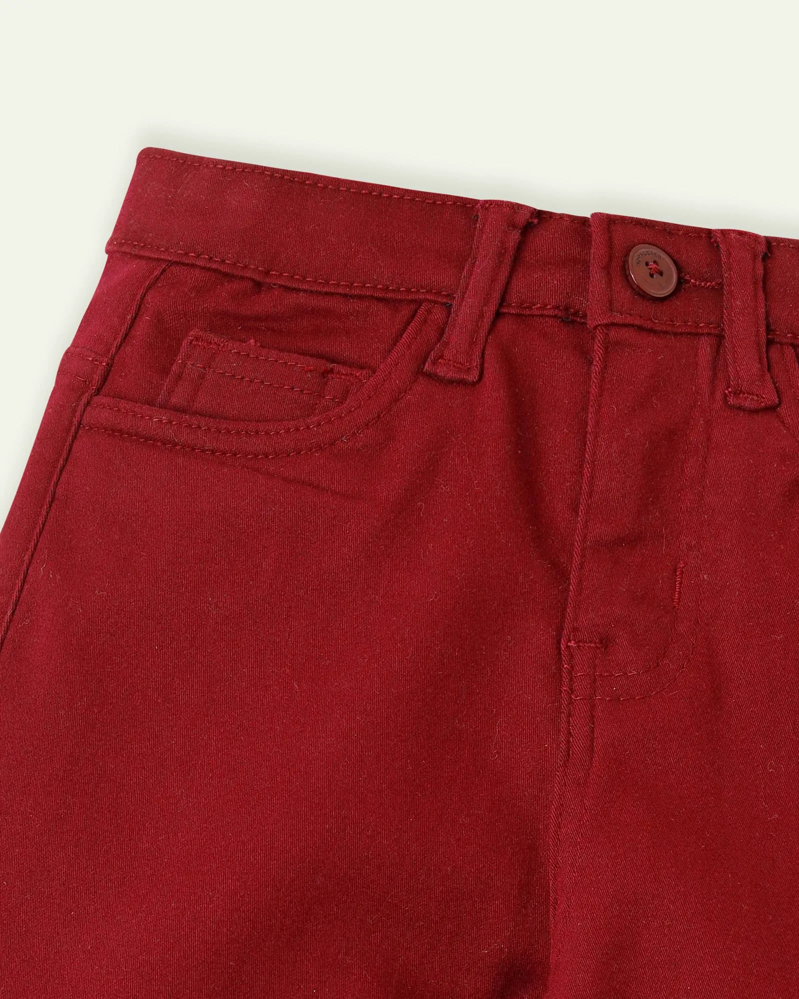 Maroon Bootcut Pants