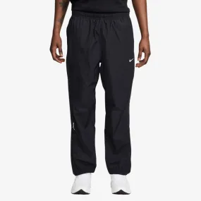 mens nike nocta nylon track pants (black)