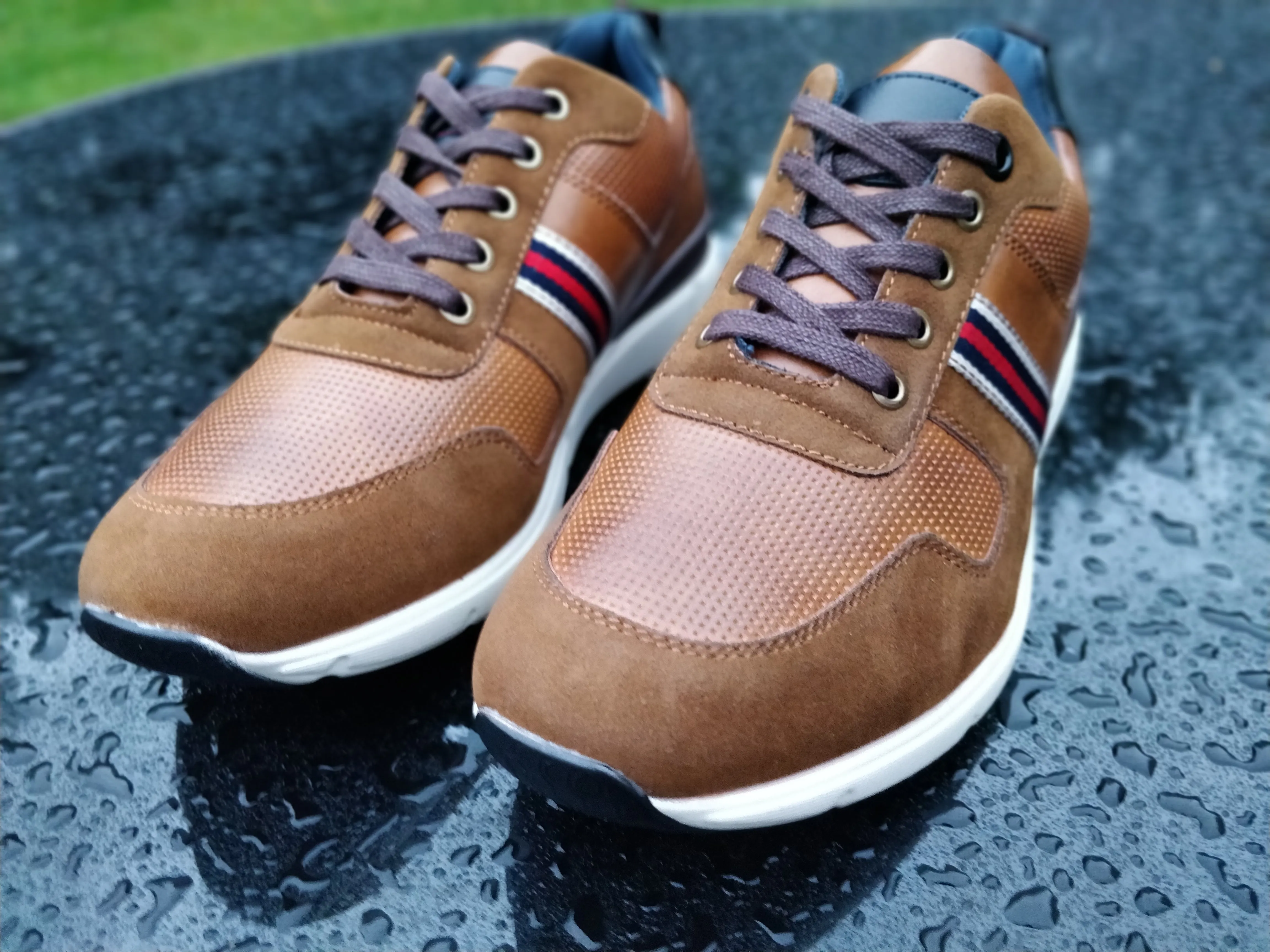 Mens Smart Tan Trainer "Jack" Soft Comfort Value