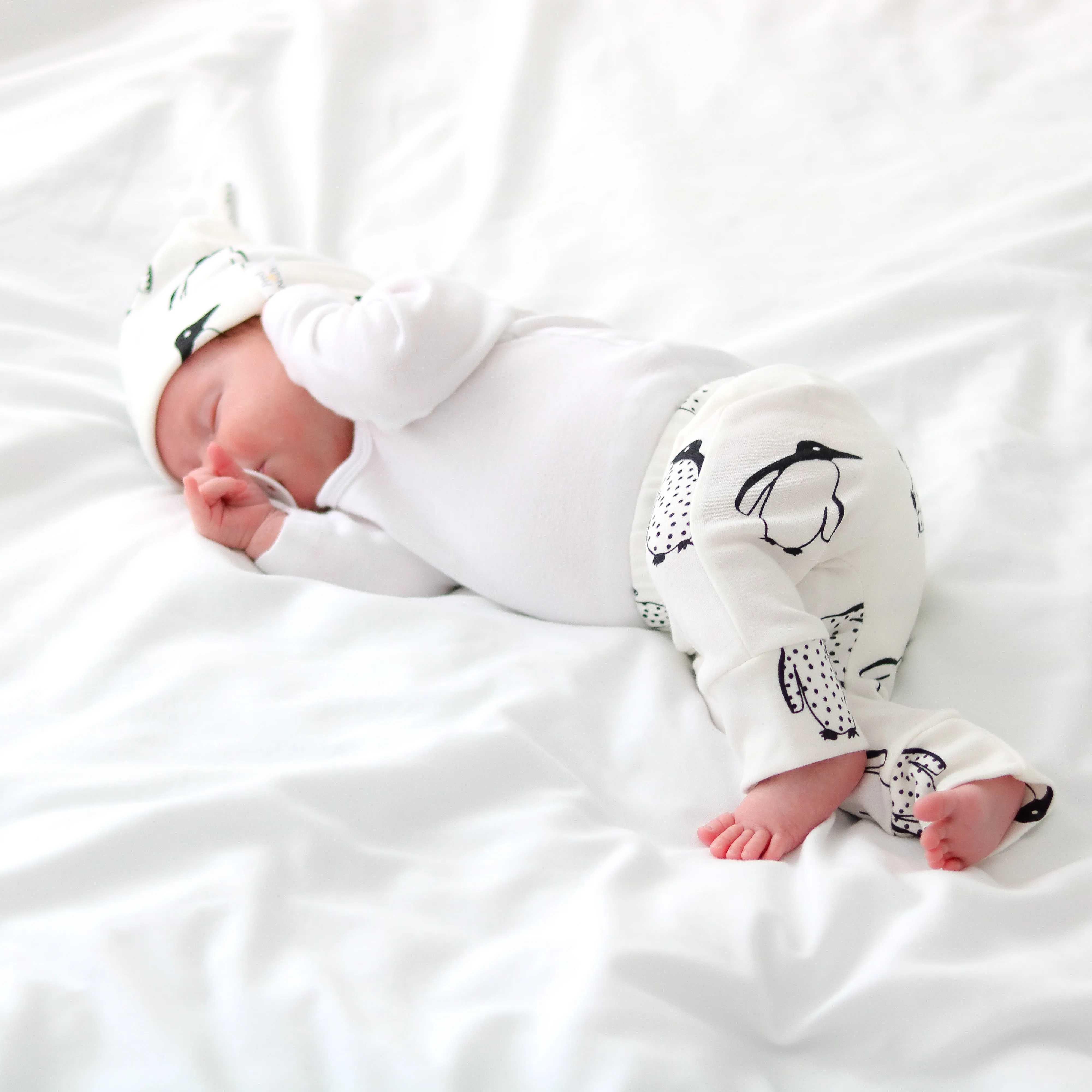 Milk Penguin Baby Leggings