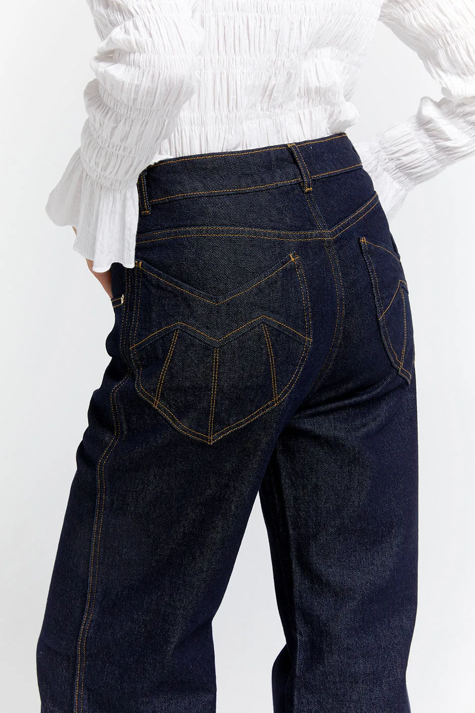 Mod Flared Jeans - Indigo Denim