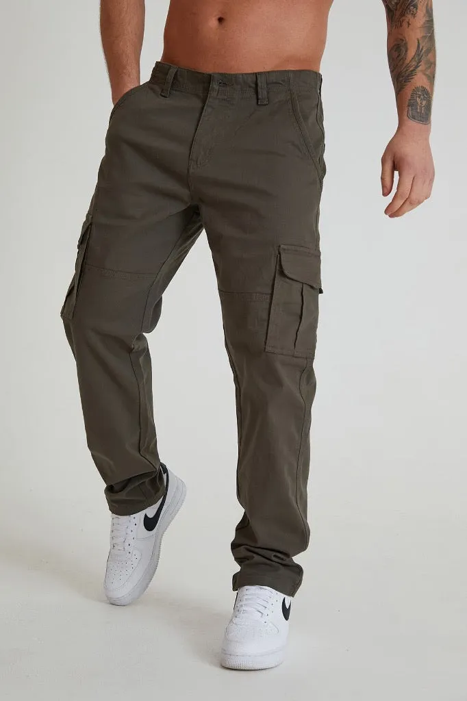 Nighthawk cargo pant in premium cotton twill - Olive