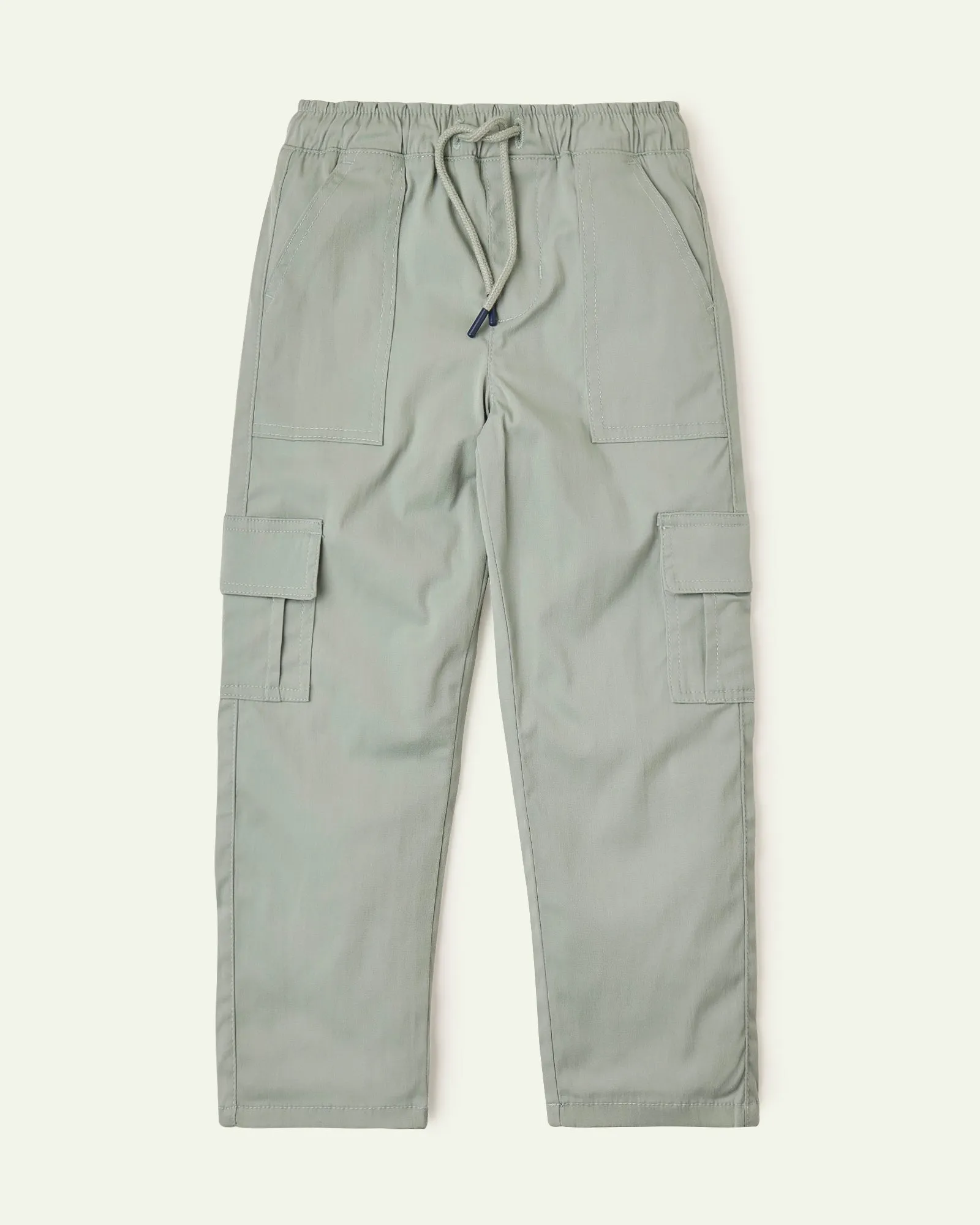 Olive Pull Up Trousers