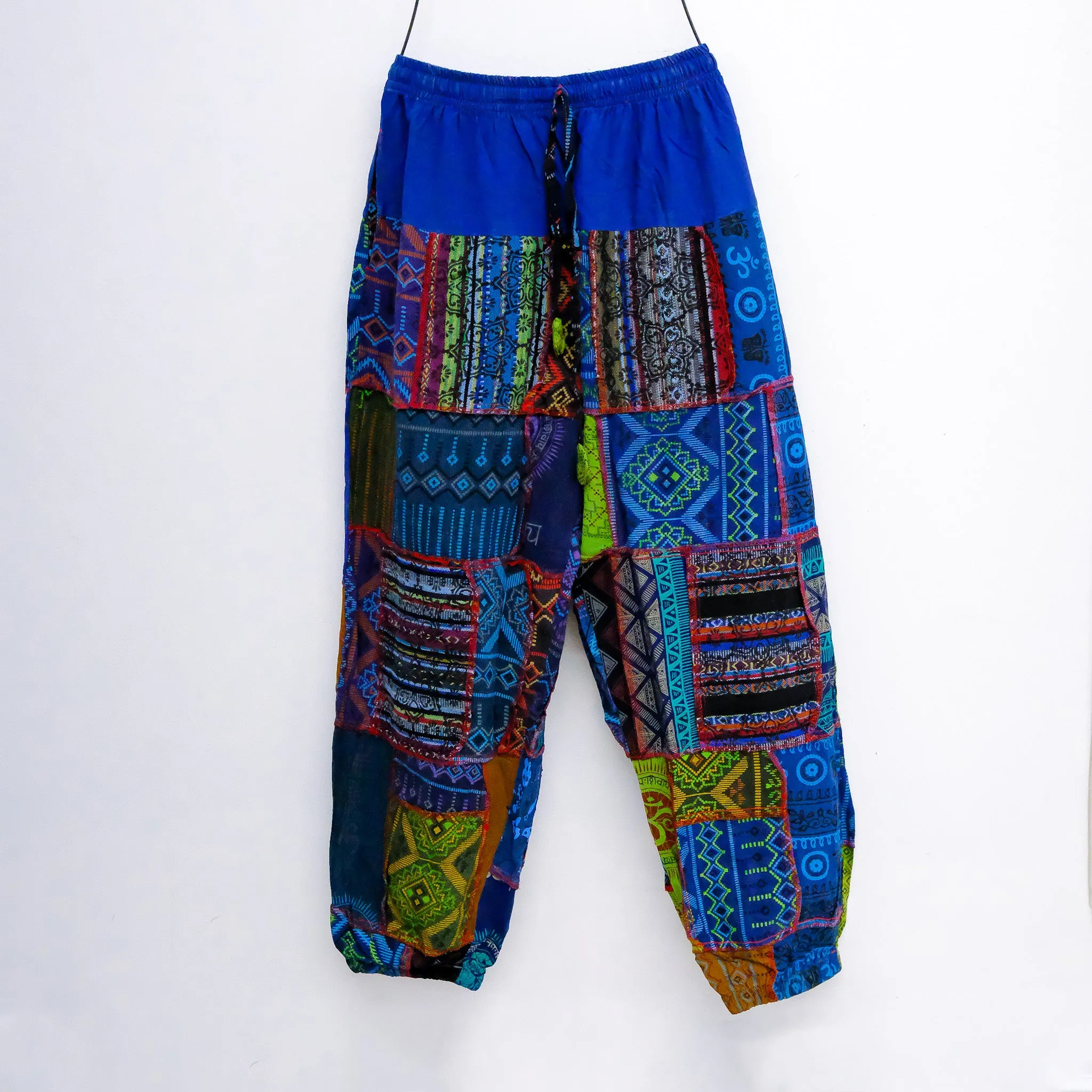 Patch Handwoven Cotton Pants