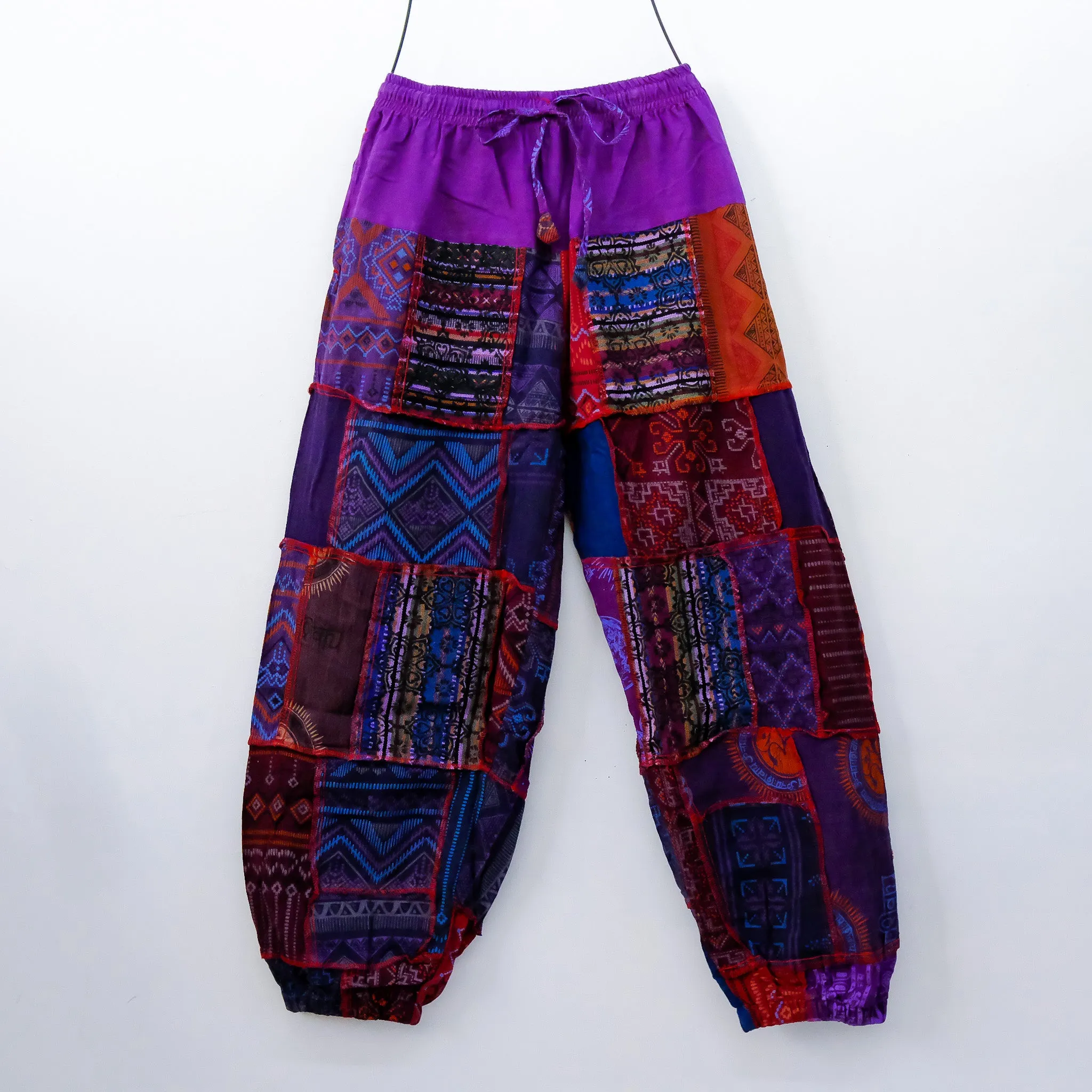 Patch Handwoven Cotton Pants