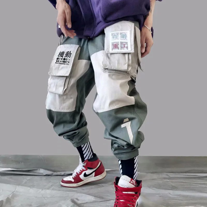 Patchwork Pockets Cargo Pants