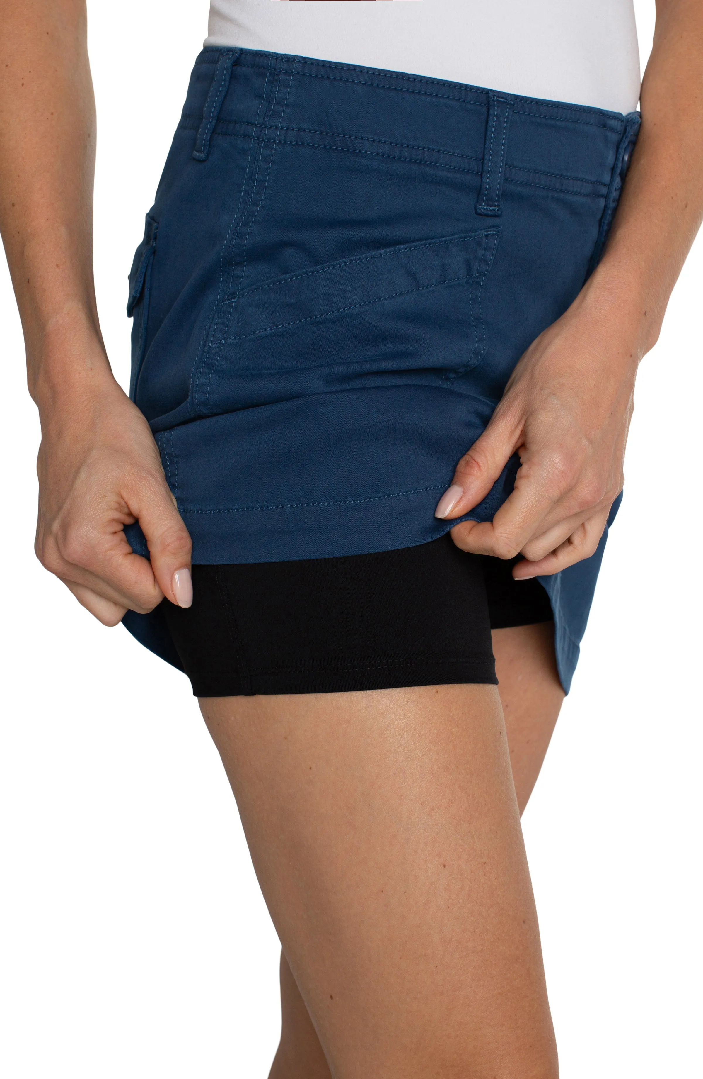 PETITE CARGO SKORT