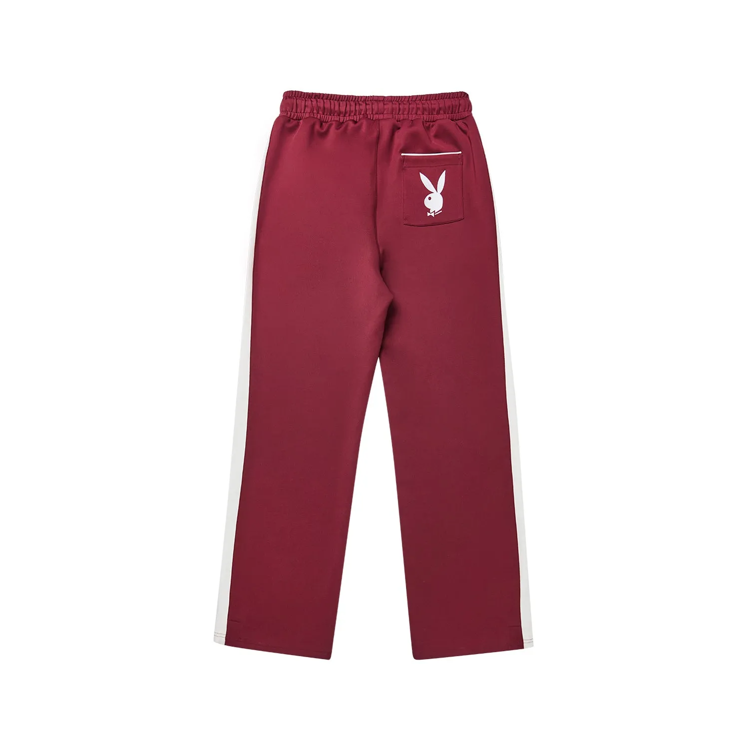 PLAYBOY X BOY WIDE LEG NYLON TRACK PANTS - PORT