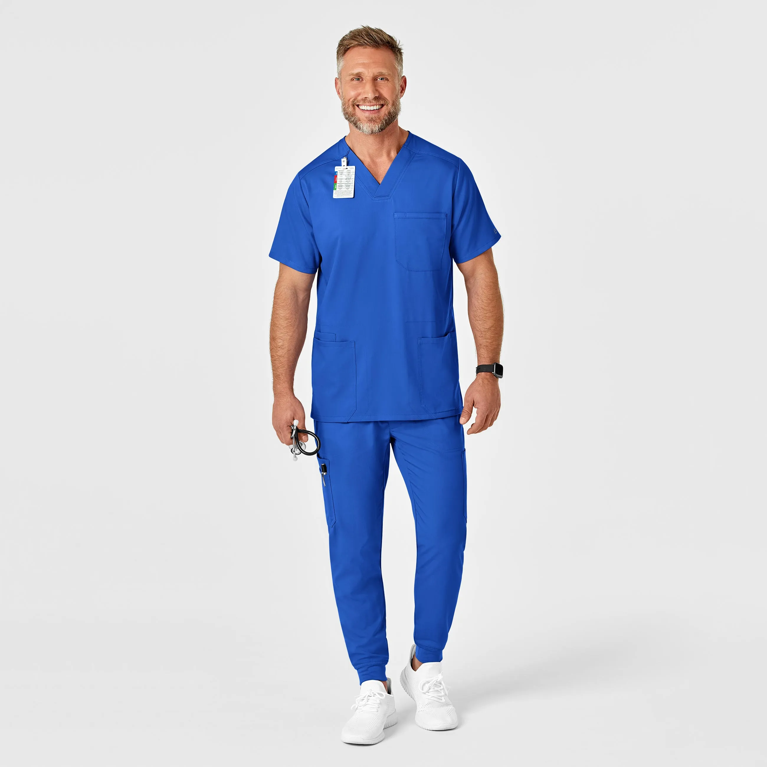 PRO Men's Cargo Jogger Scrub Pant - Royal