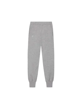 Recycled Cashmere Track Pants—pale grey melange