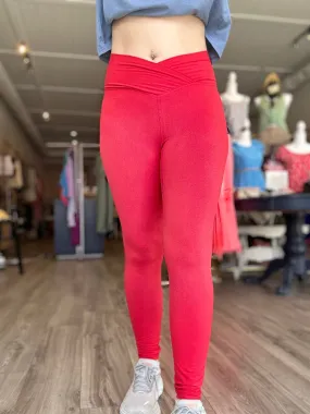 Red Cross Waist Leggings