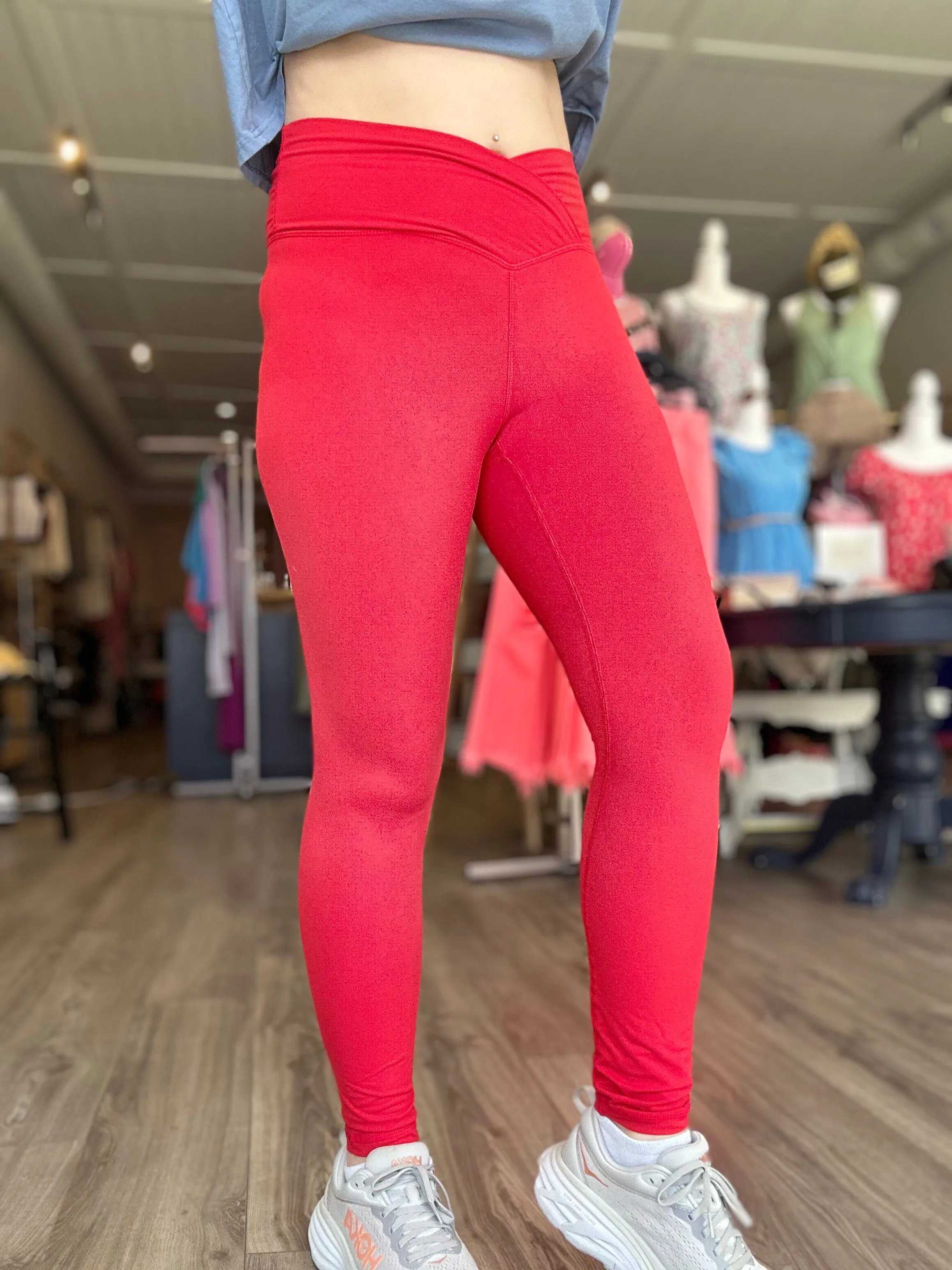 Red Cross Waist Leggings