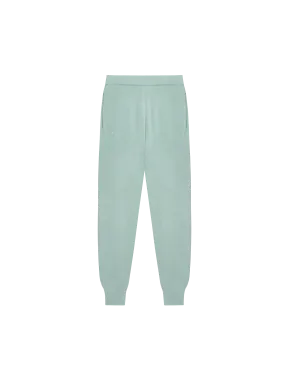 Regenerative Merino Wool Track Pants—eucalyptus blue