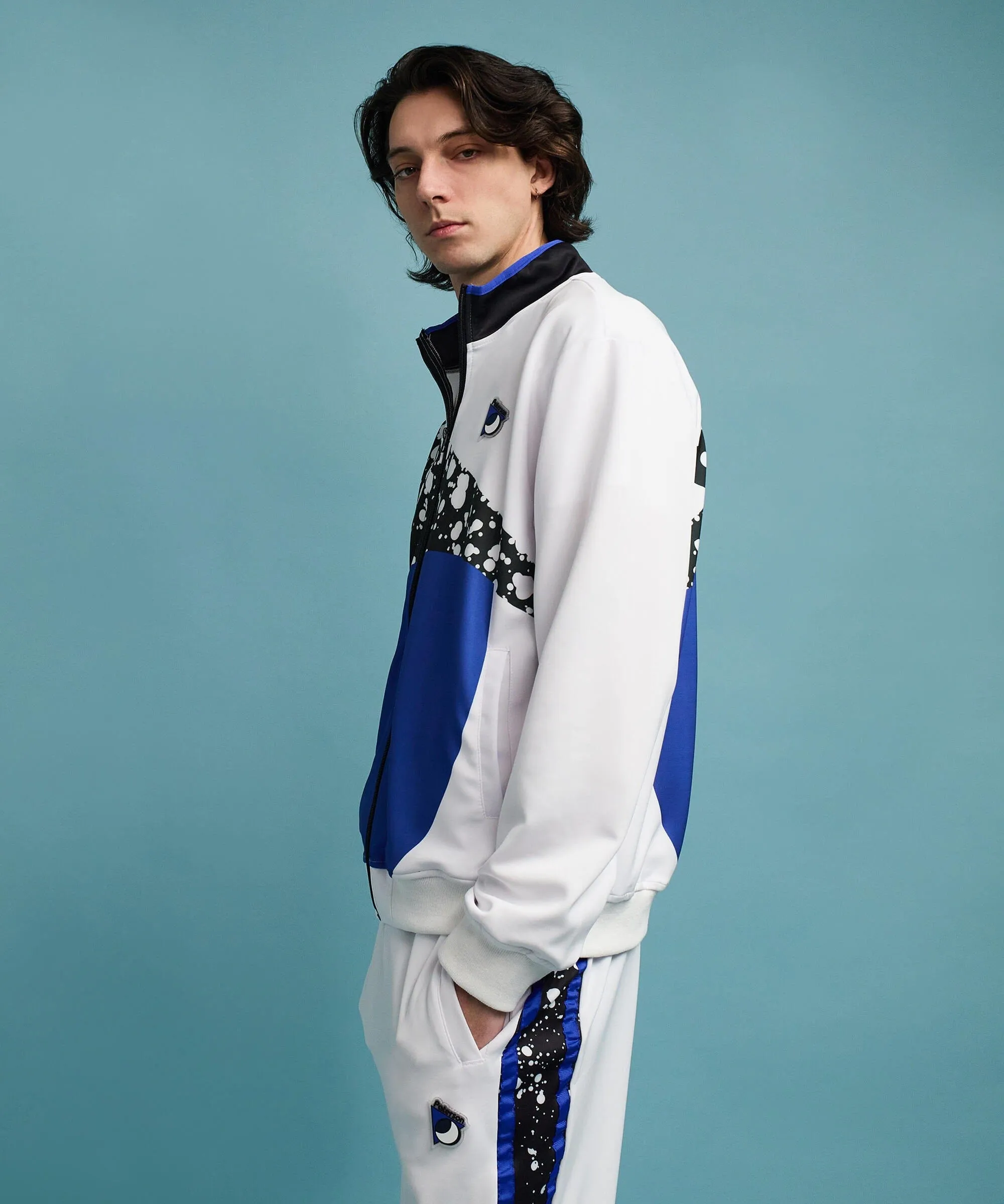 Roddick Track Jacket - White/Royal