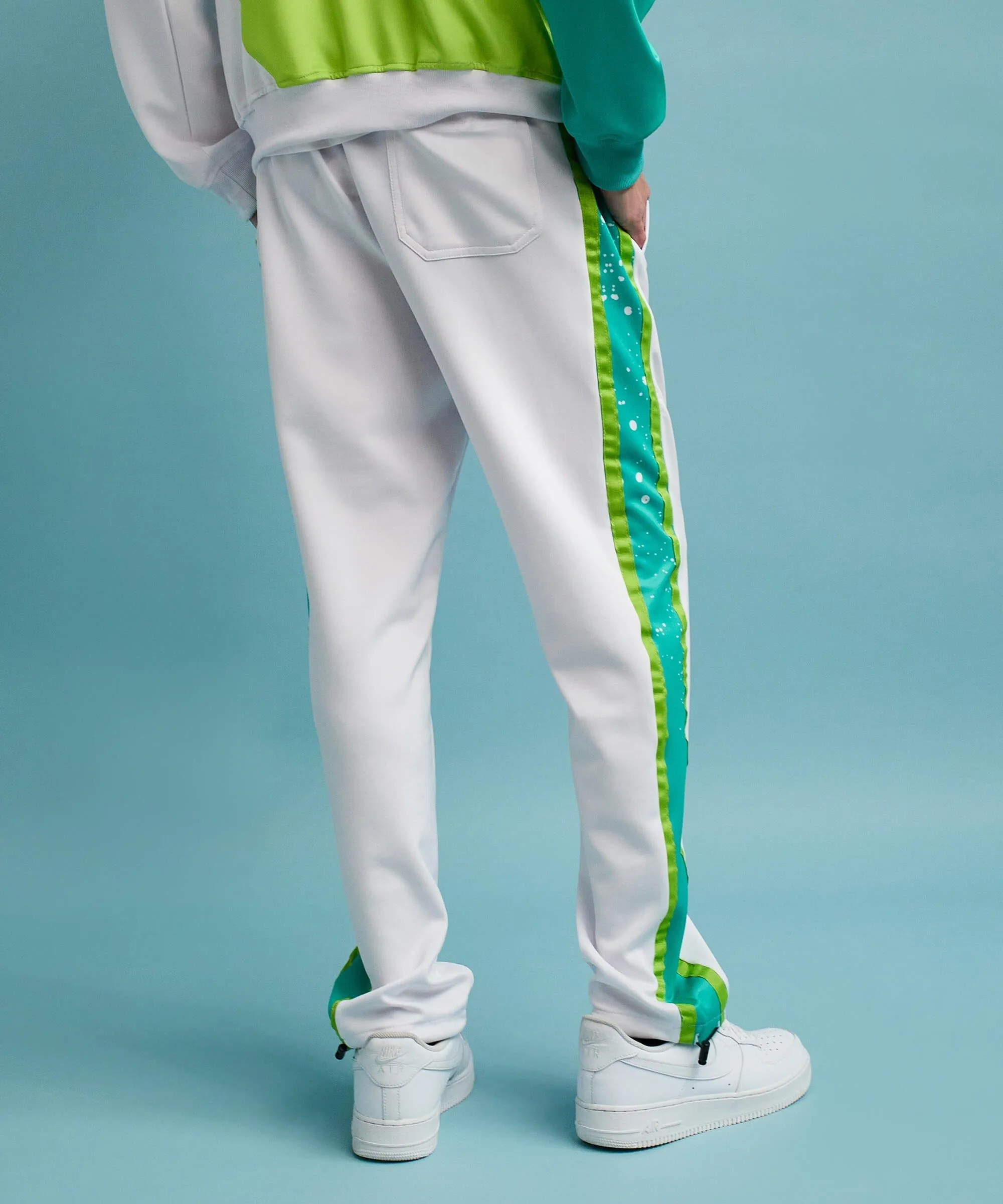 Roddick Track Pants - White/Neon