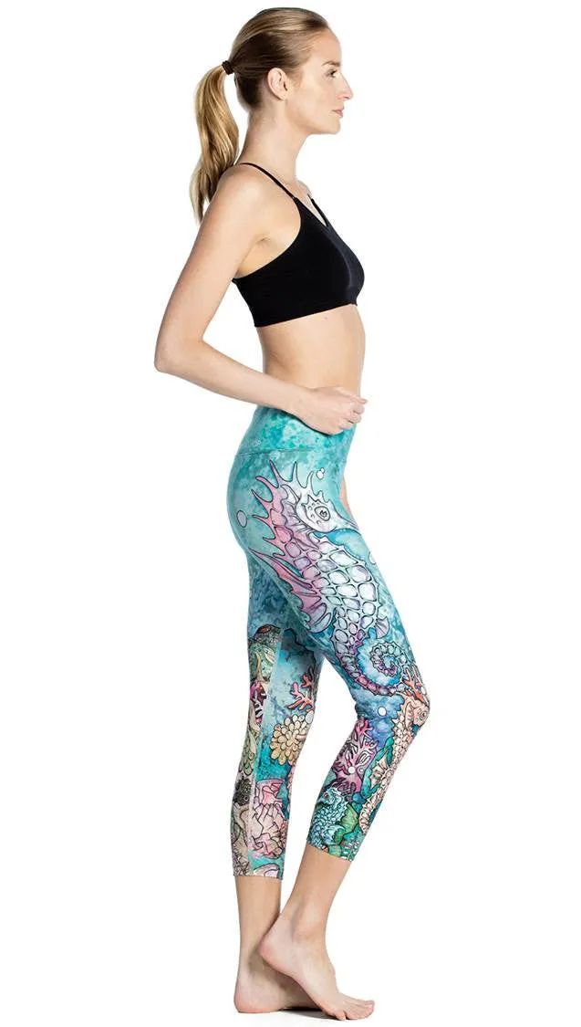 Seahorses - Triathlon Capri Leggings