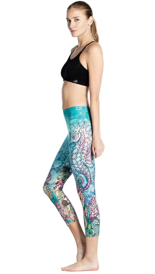 Seahorses - Triathlon Capri Leggings