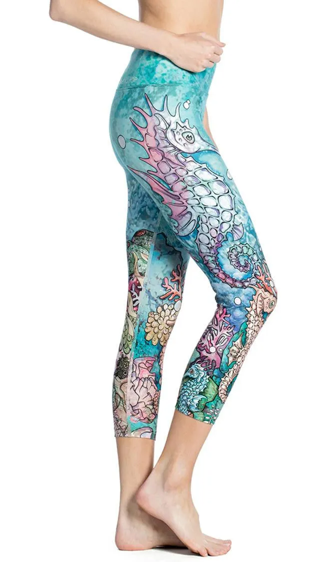 Seahorses - Triathlon Capri Leggings