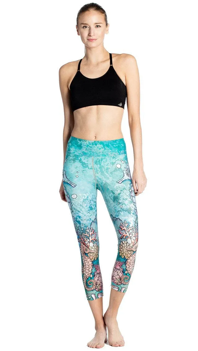 Seahorses - Triathlon Capri Leggings