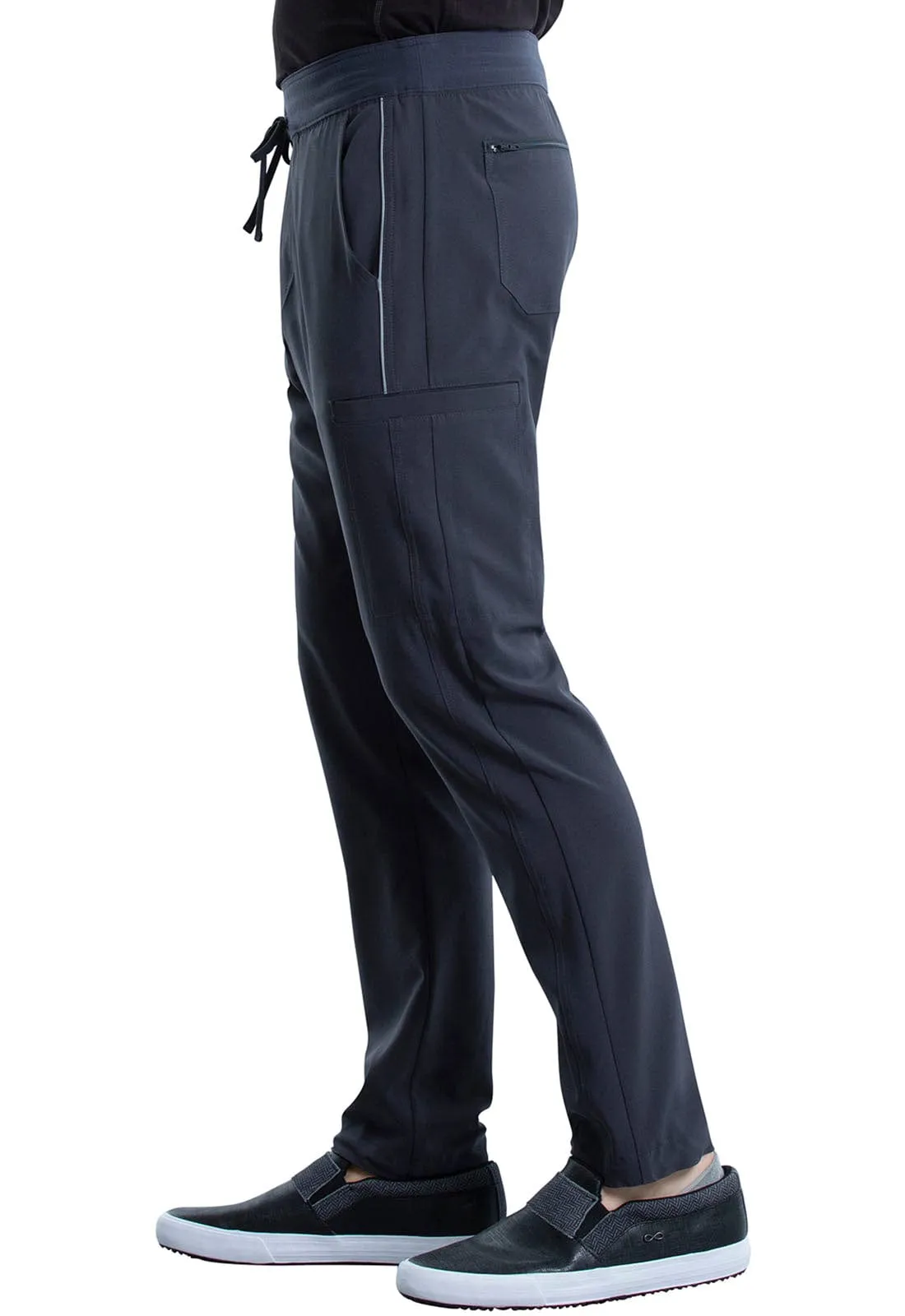 St George's iFlex TALL Men's Drawstring Cargo Scrub Pant Pewter - Inseam 34.5" (87cm) STG-CK006TPWT