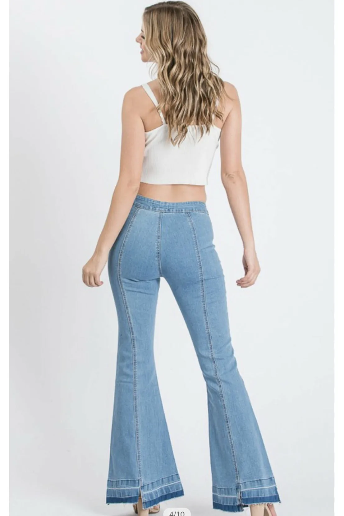 Star Flare Jeans Light Wash