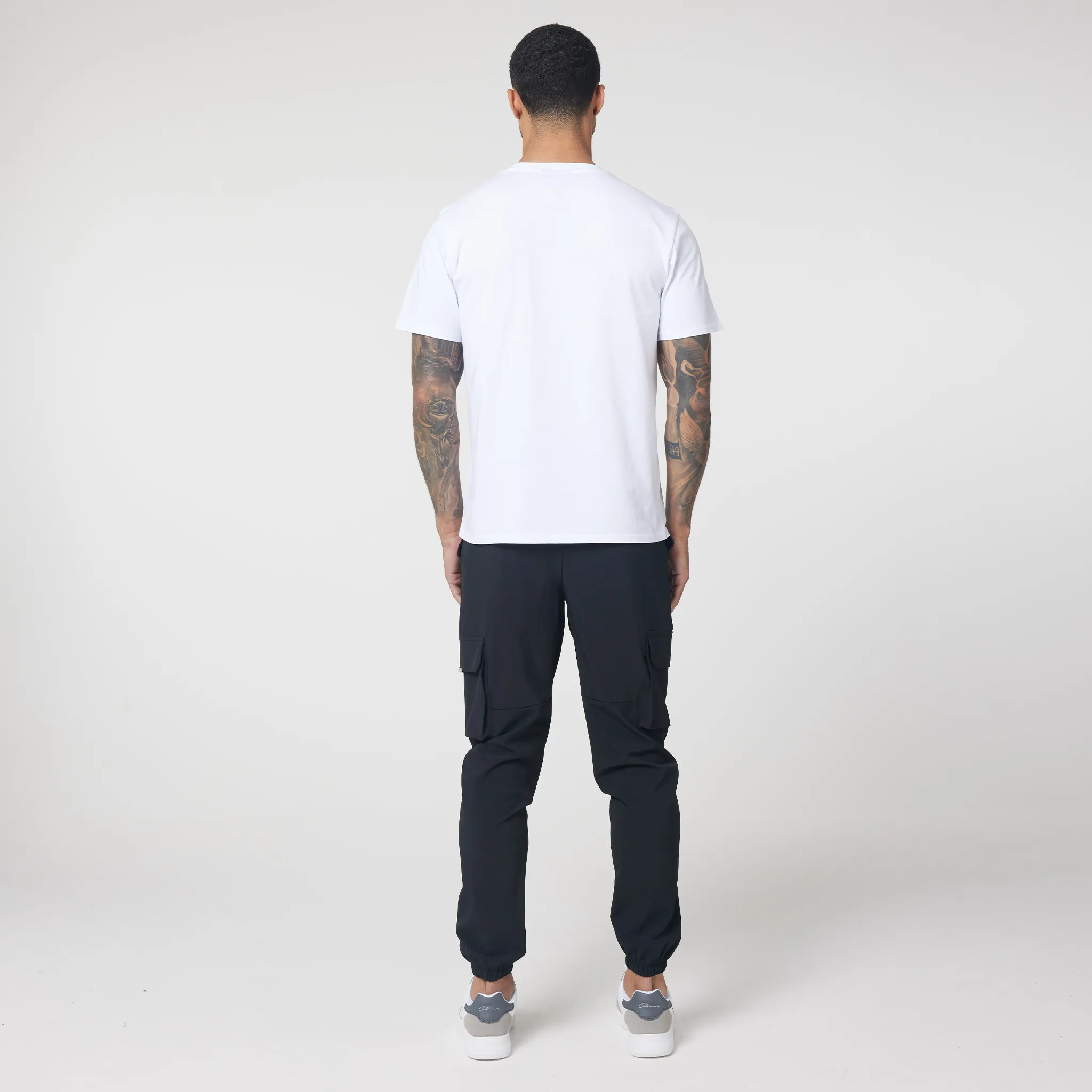 Tech Cuffed Cargo Pant | Black