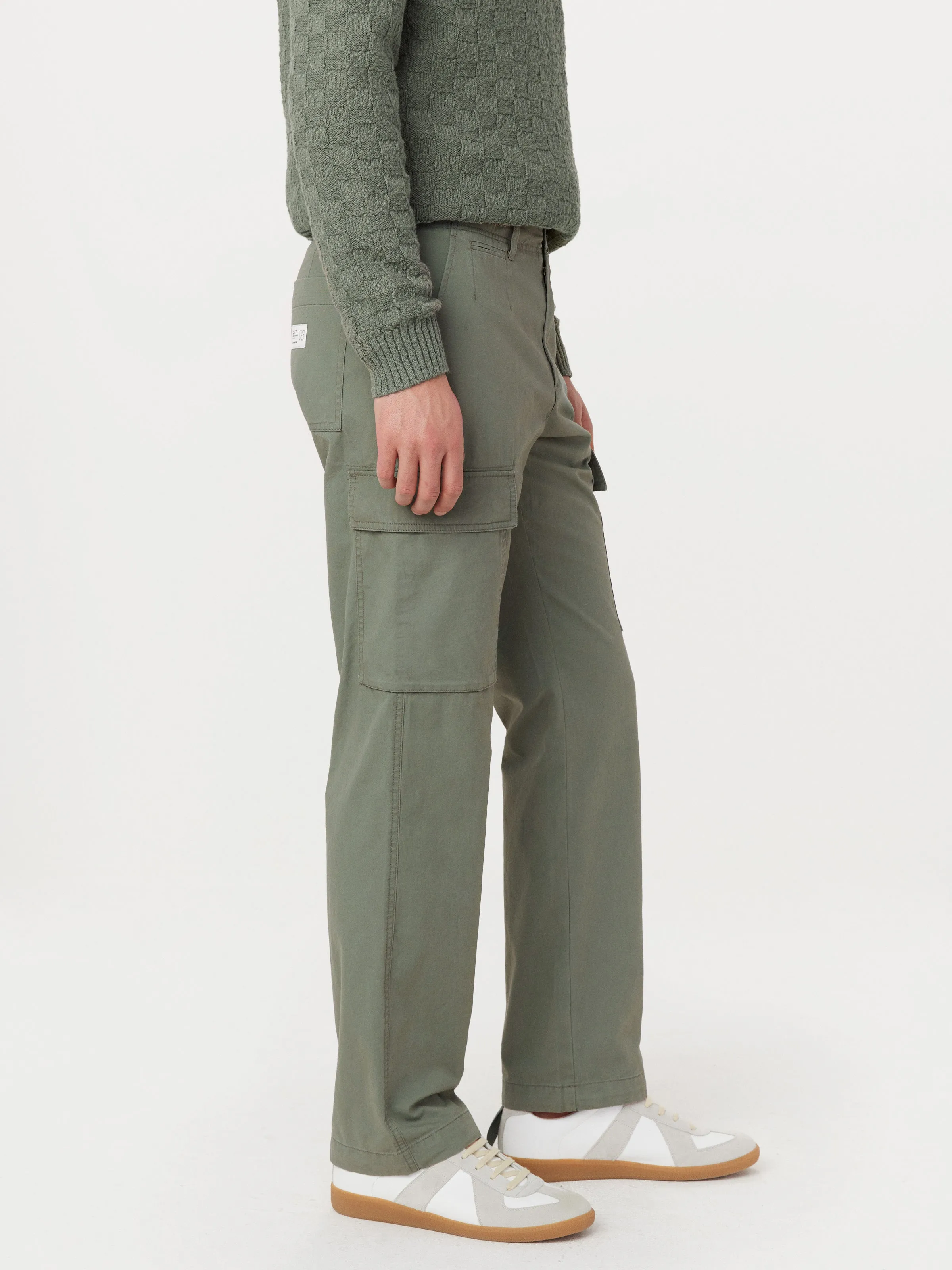 The Joey Straight Cargo Pant in Boreal Green