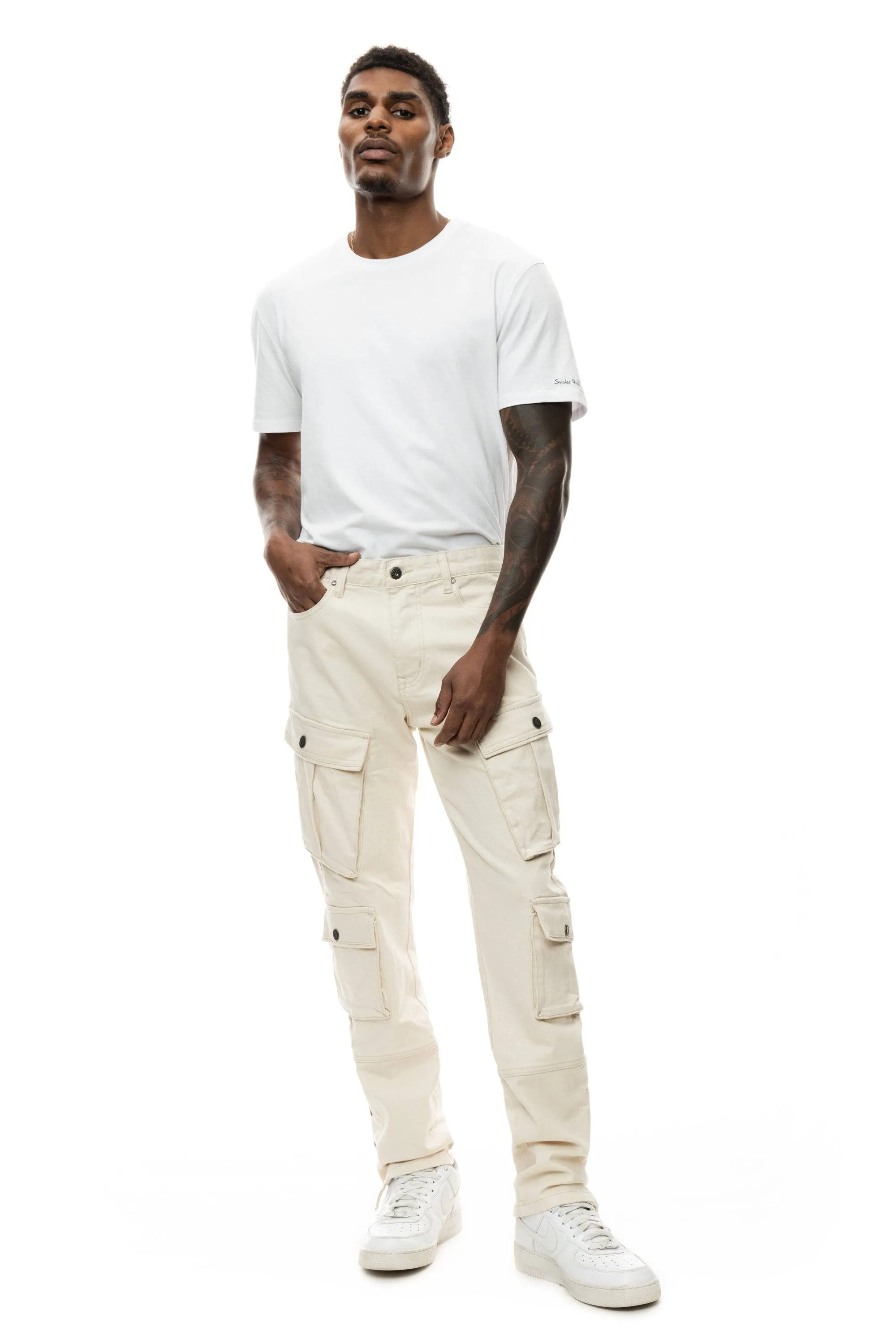 Utility Cargo Pants - Latte