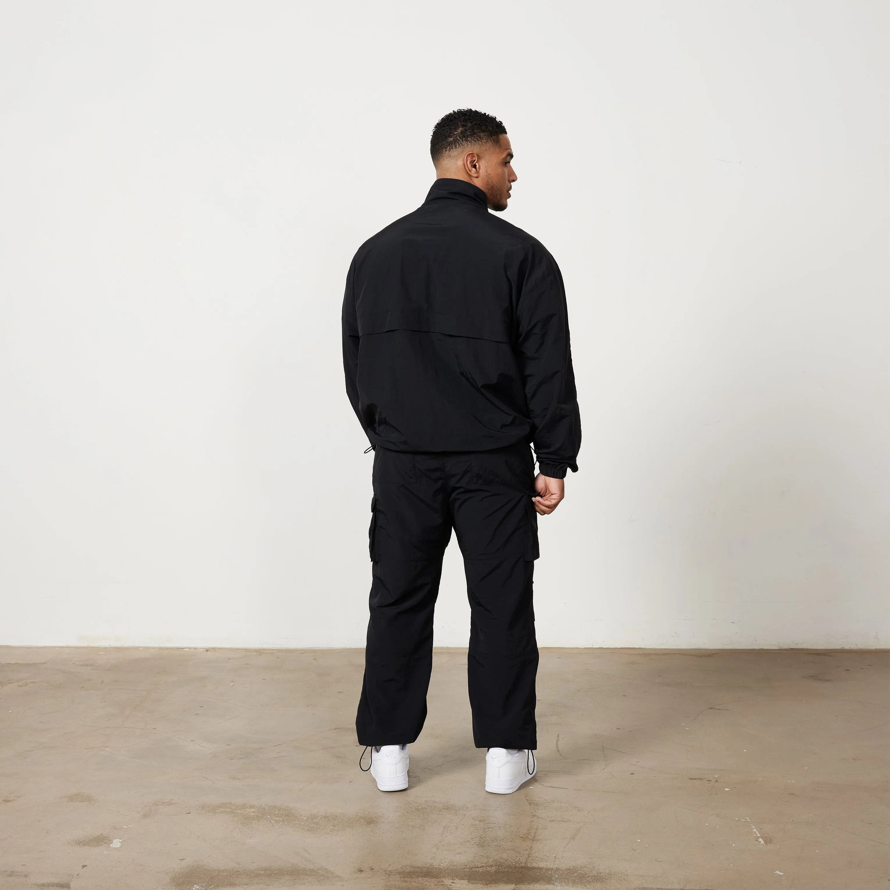 Black Oversized Track Jacket by Vanquish: Premium Style and Comfort