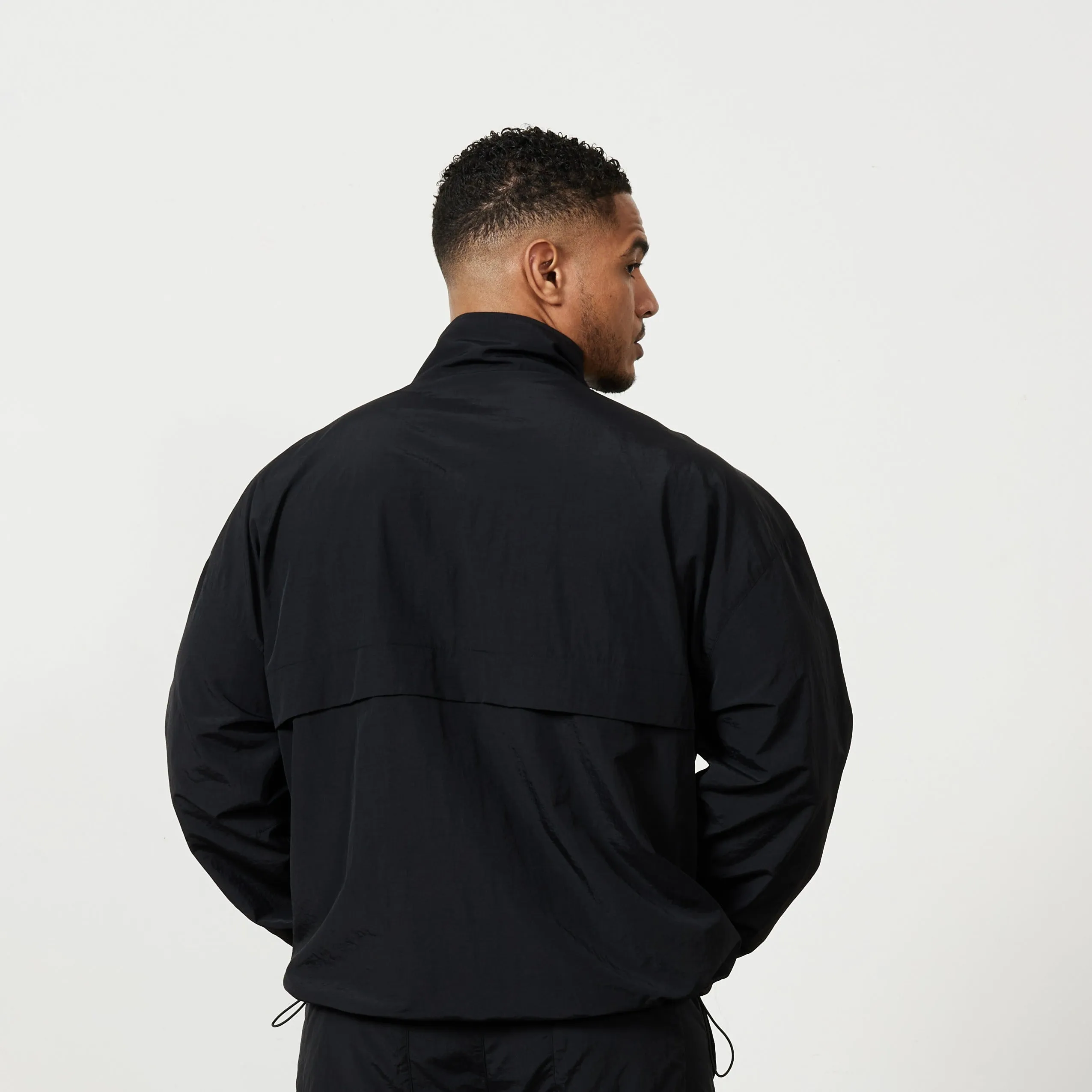 Black Oversized Track Jacket by Vanquish: Premium Style and Comfort