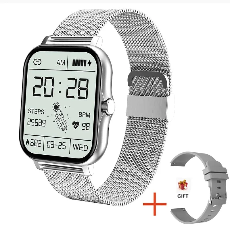 Women Smart watch Men 1.69 Colour Screen Full touch Fitness Tracker Men Call Smart Clock Ladies For Android IOS BOX